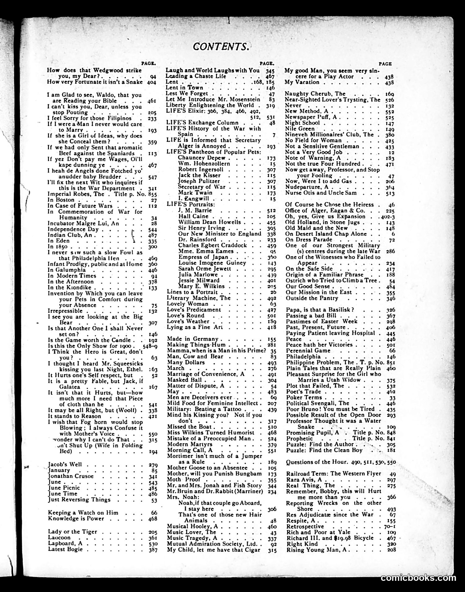 Life — 1899 — page 1 of 3