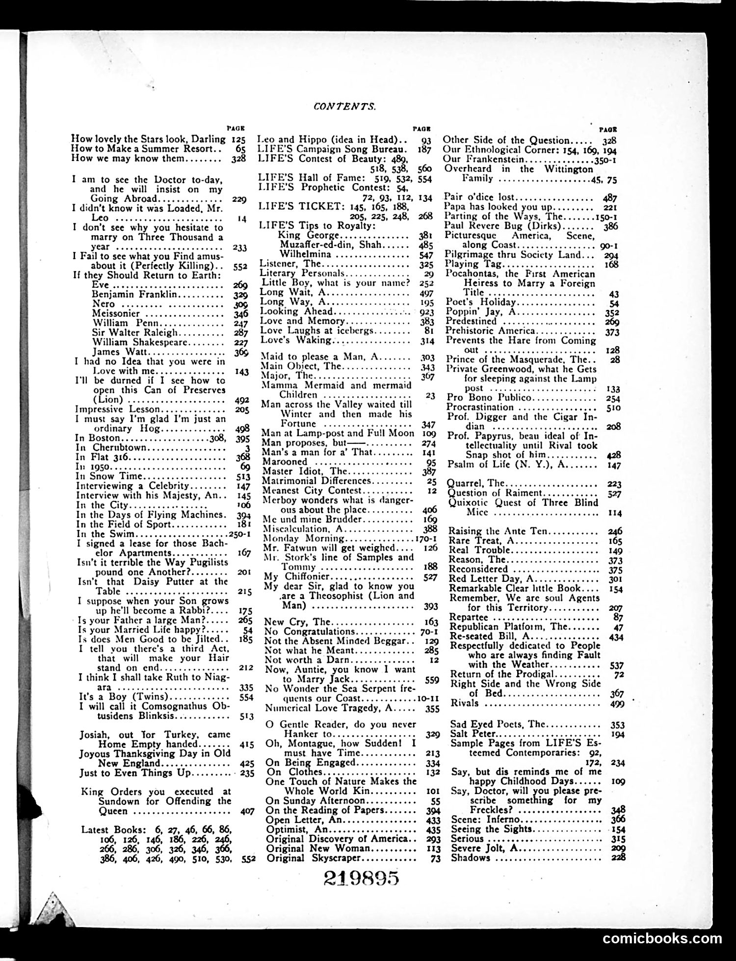 Life — 1900 — page 1 of 3