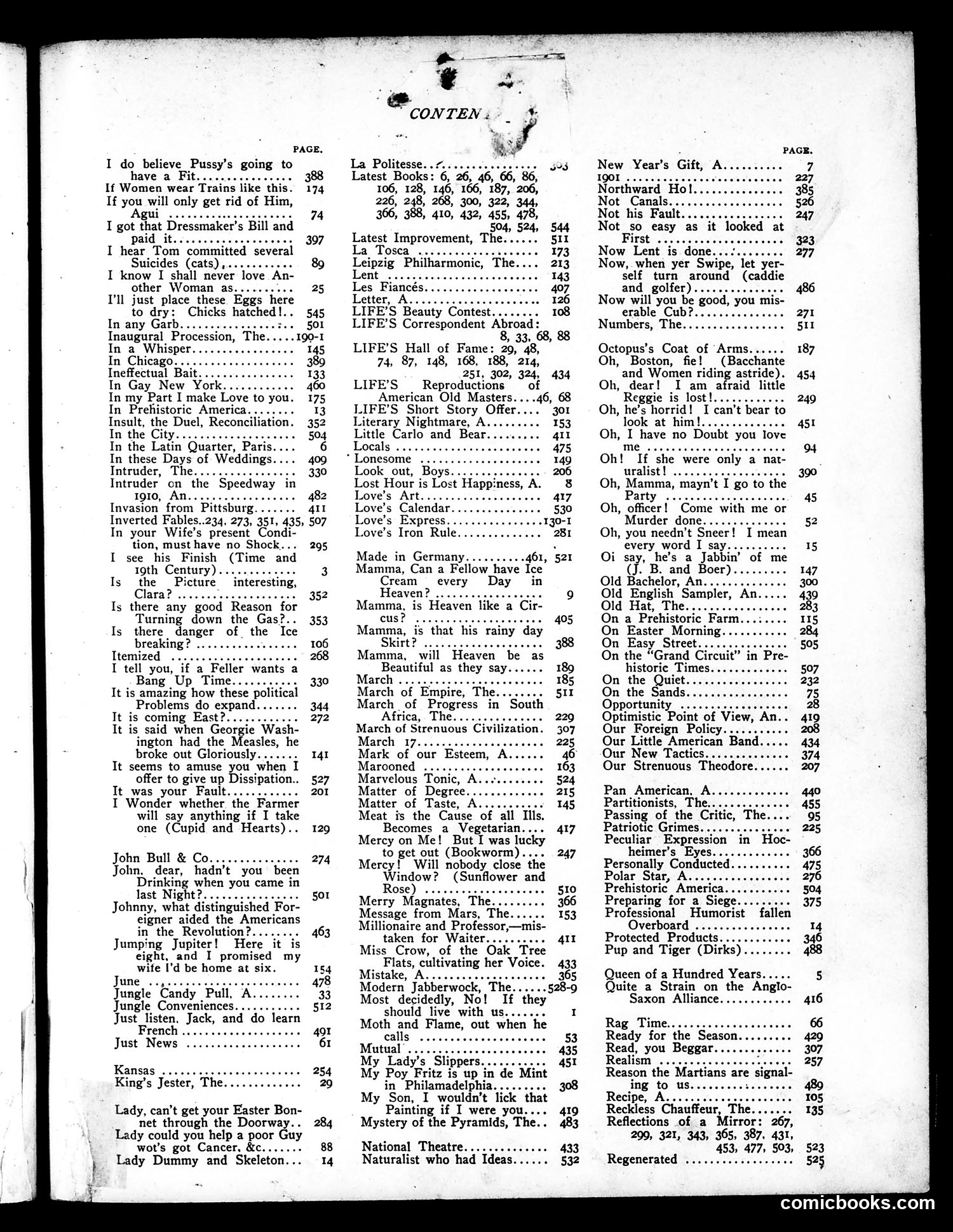 Life — 1901 — page 1 of 3