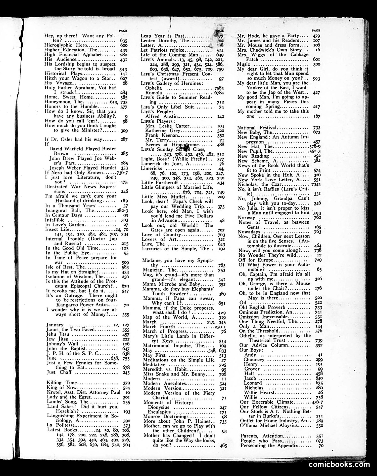 Life — 1905 — page 1 of 3
