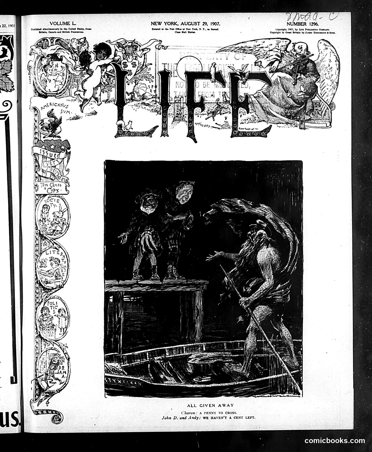 Life — August 29, 1907 — page 1 of 24