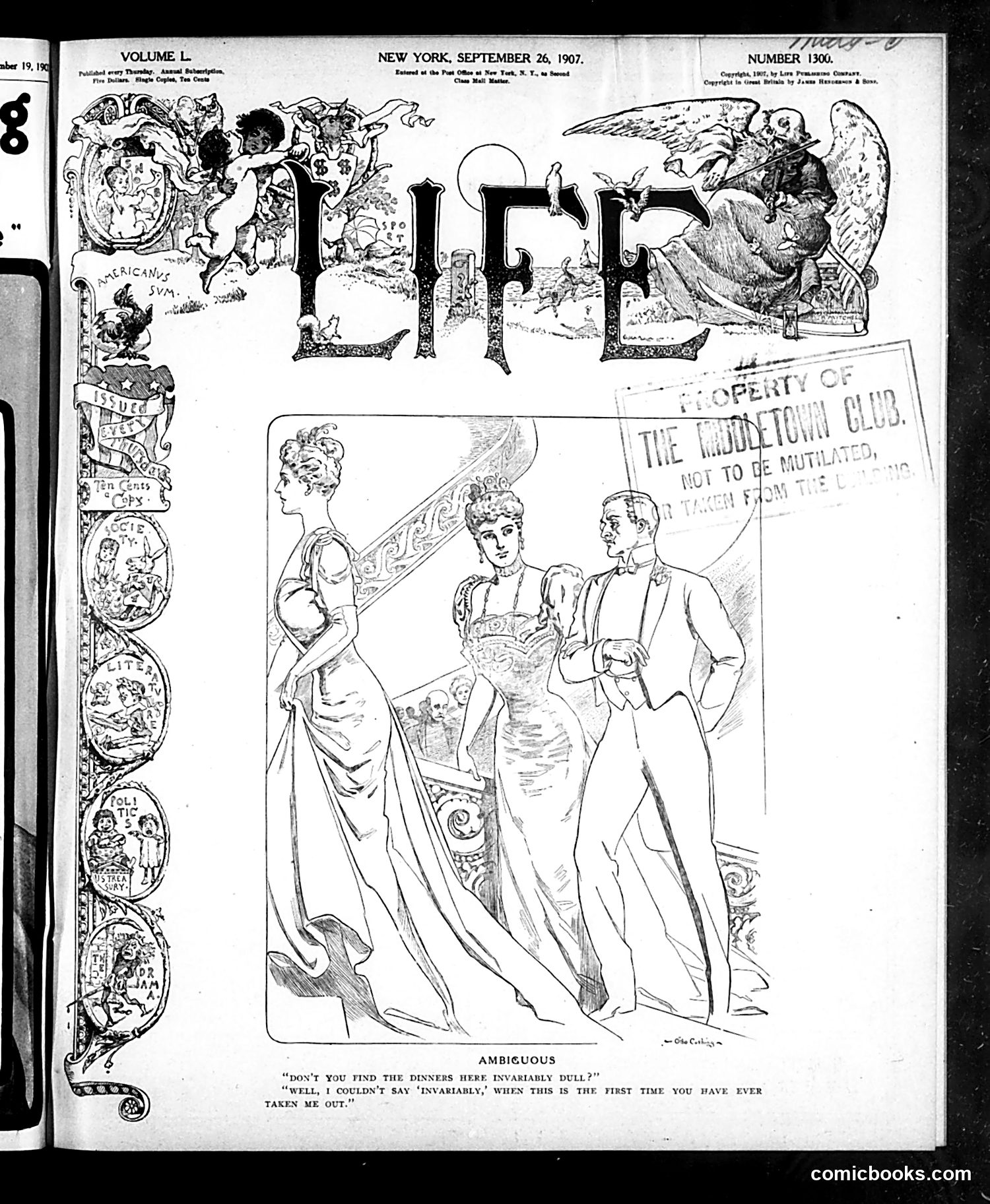 Life — September 26, 1907 — page 1 of 24