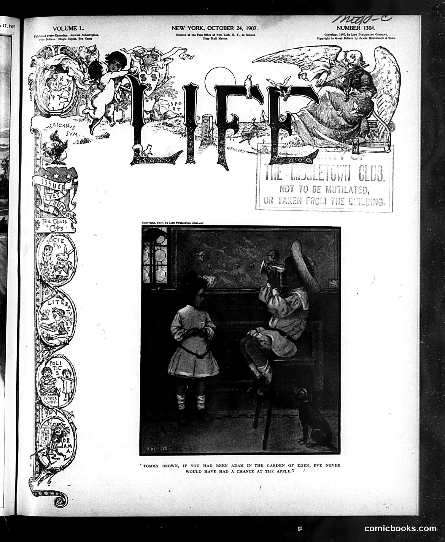 Life — October 24, 1907 — page 1 of 24