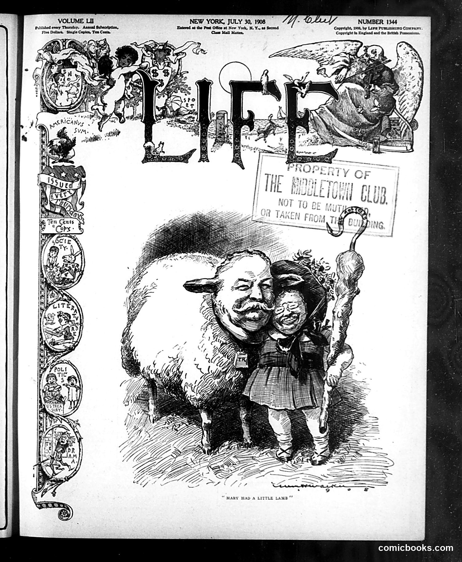 Life — July 30, 1908 — page 1 of 20