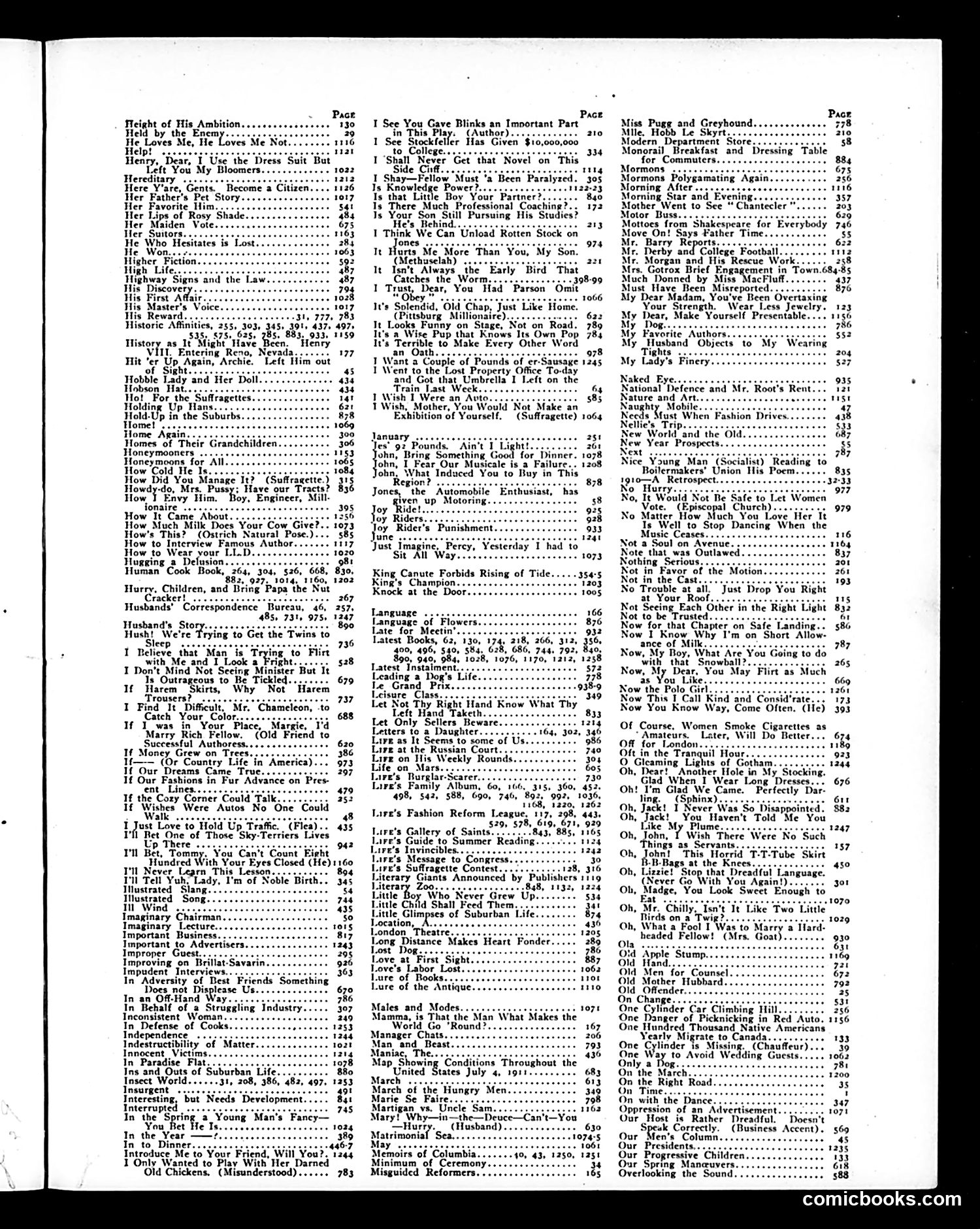Life — 1911 — page 1 of 3