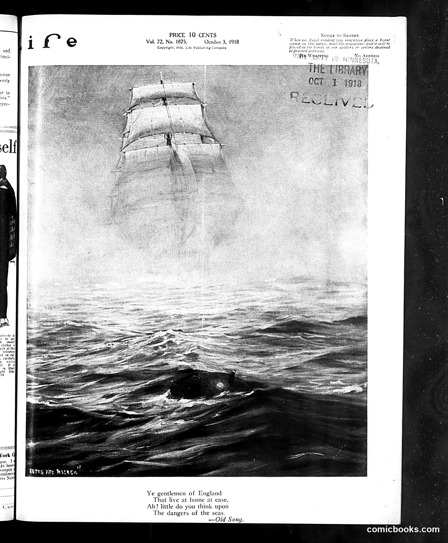 Life — October 3, 1918 — page 1 of 34