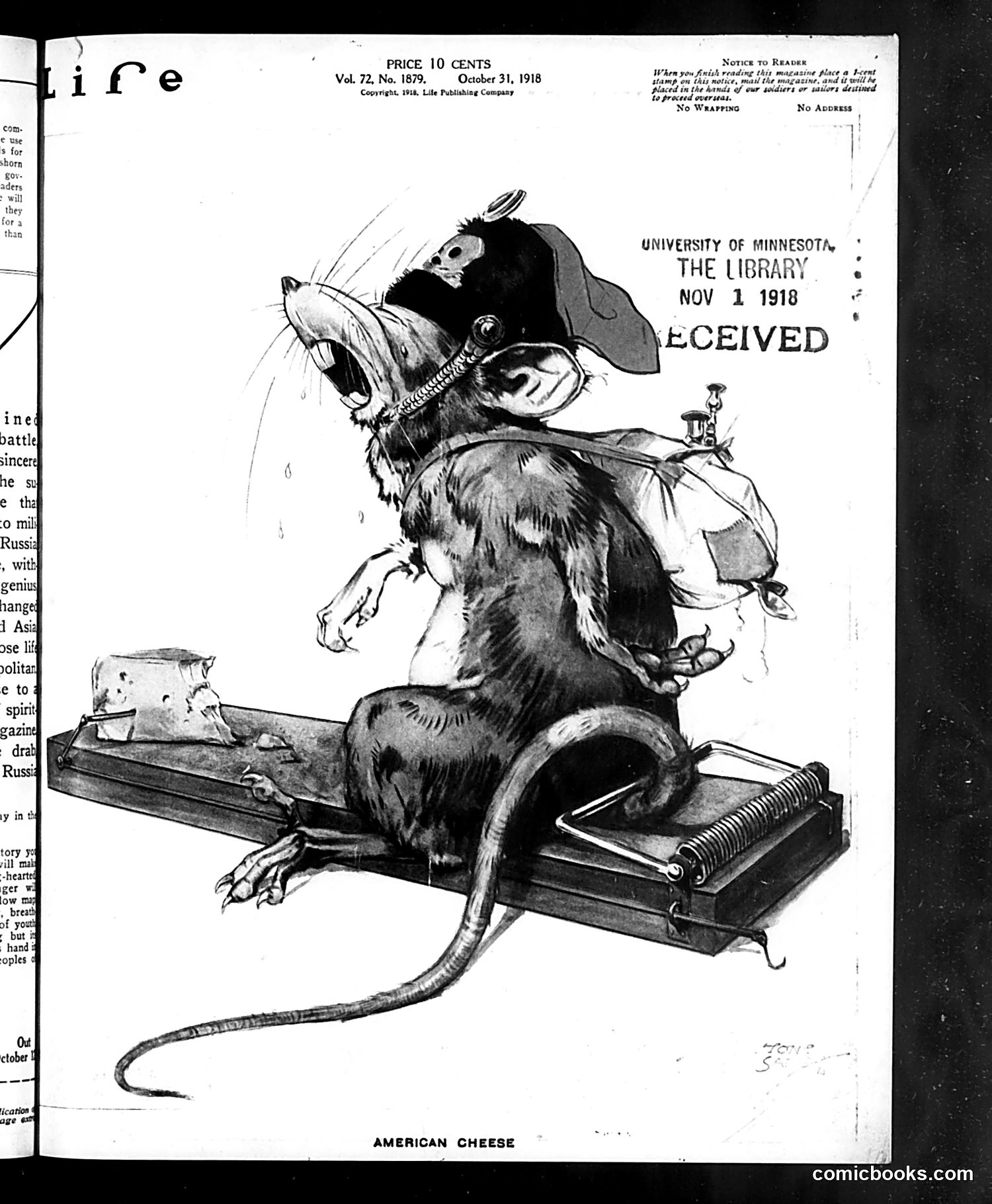 Life — October 31, 1918 — page 1 of 34