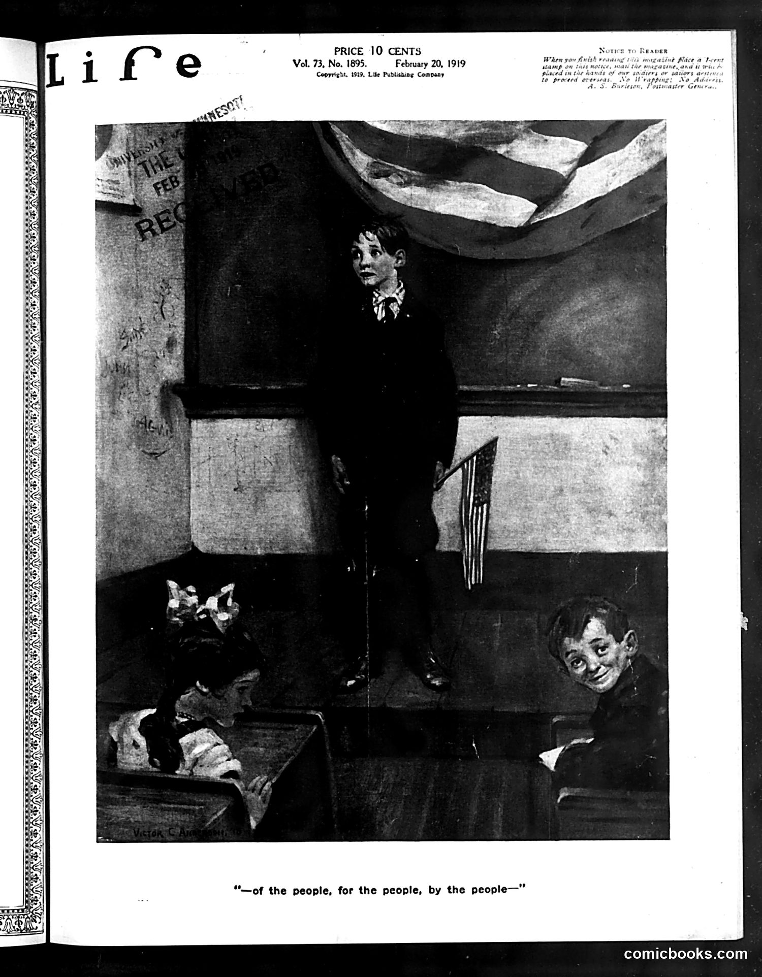 Life — February 20, 1919 — page 1 of 34