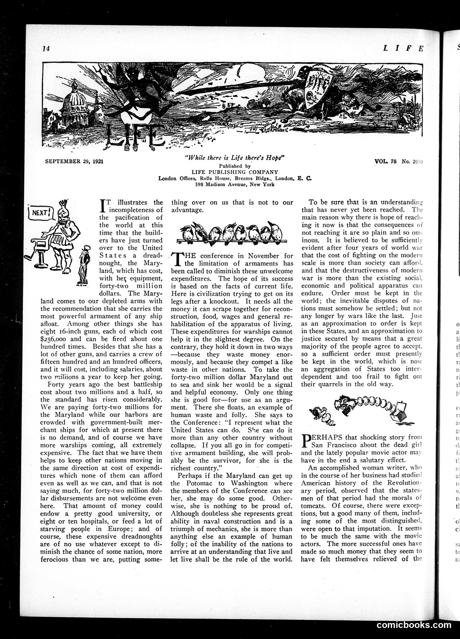 Life — September 29, 1921 — page 16 of 34