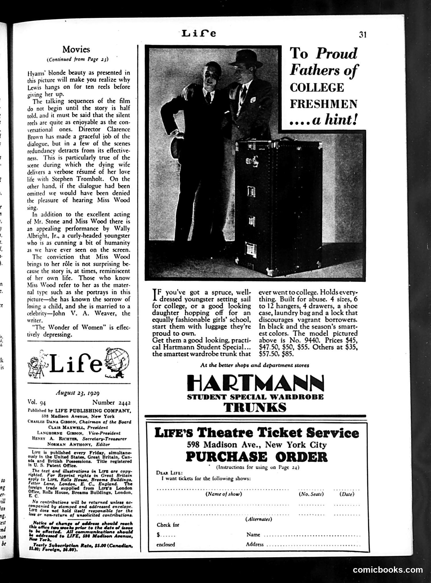 Life — August 23, 1929 — page 33 of 36