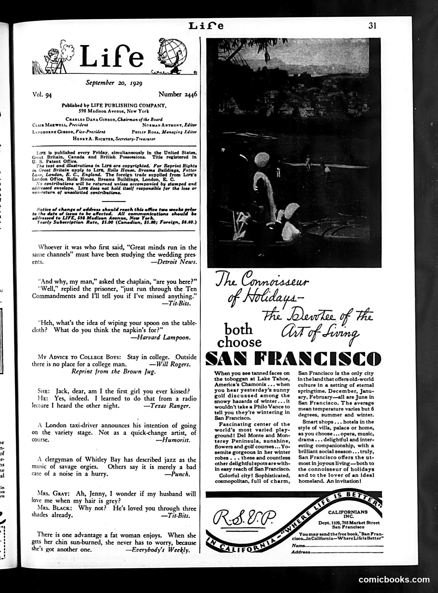 Life — September 20, 1929 — page 33 of 36