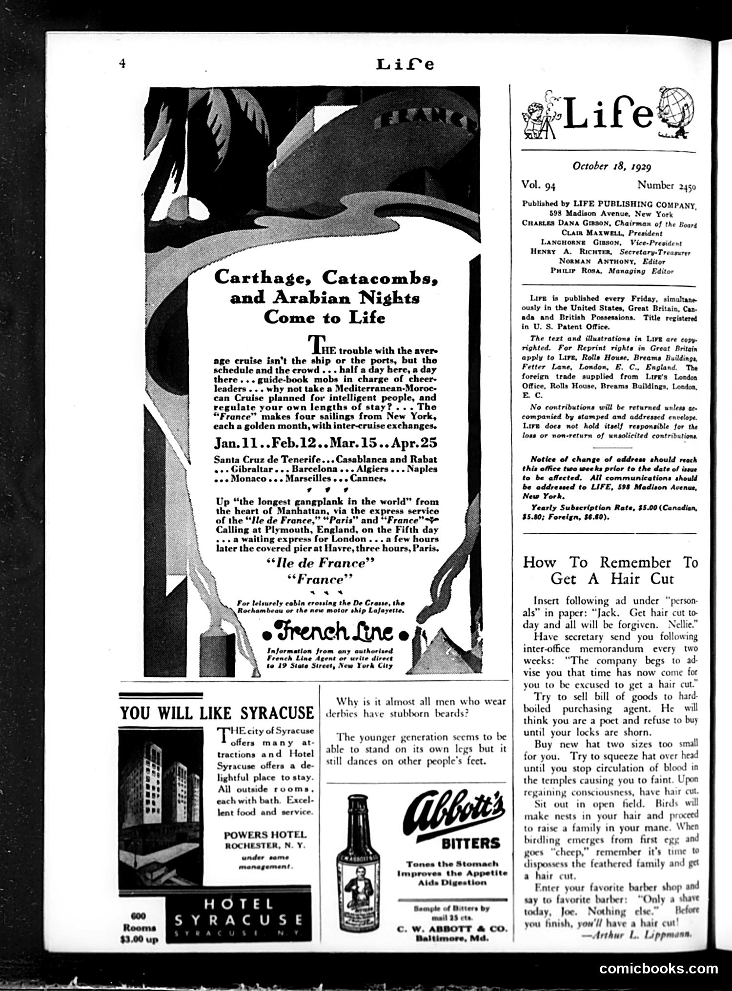 Life — October 11, 1929 — page 48 of 49