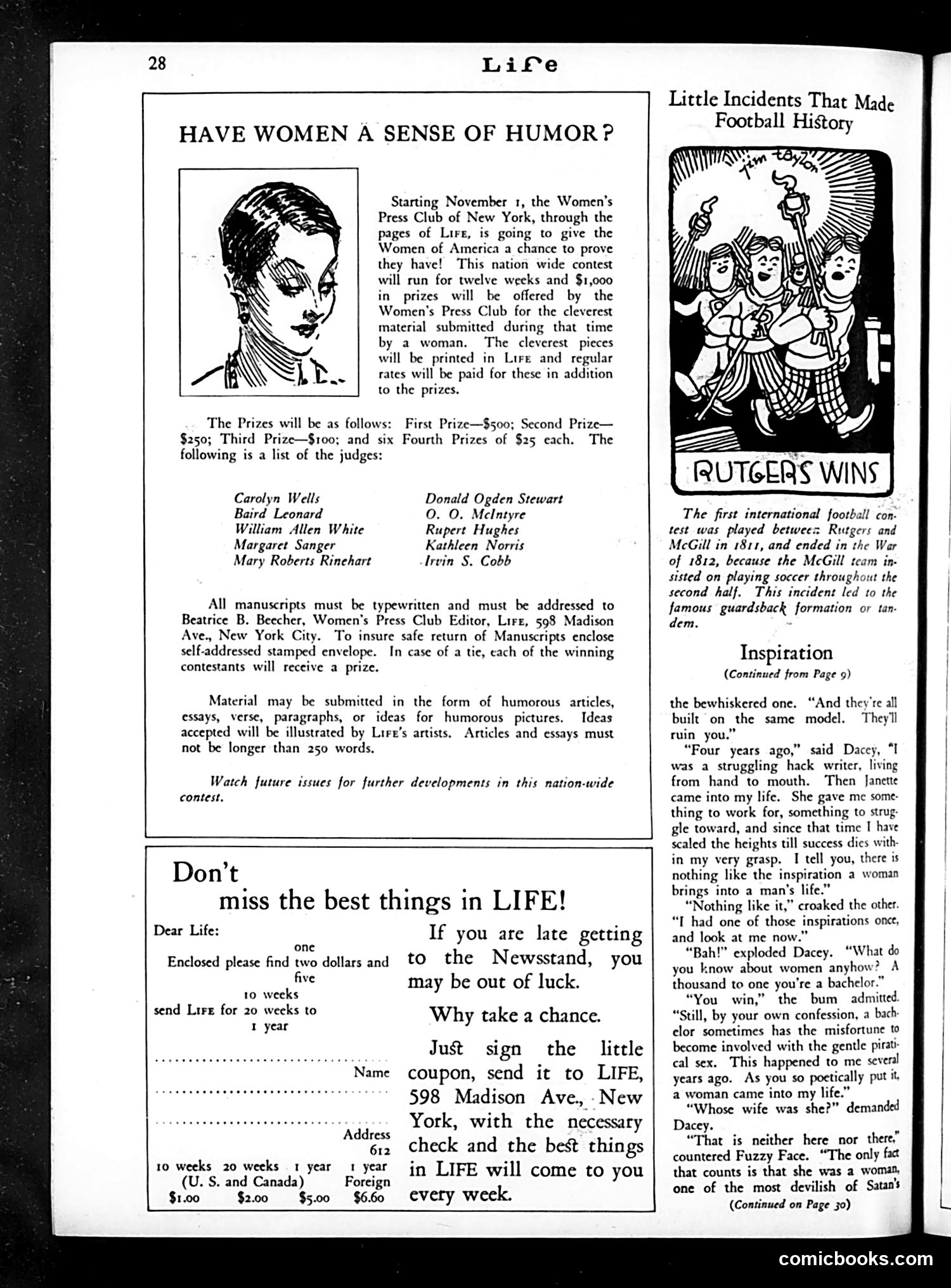 Life — November 1, 1929 — page 30 of 40