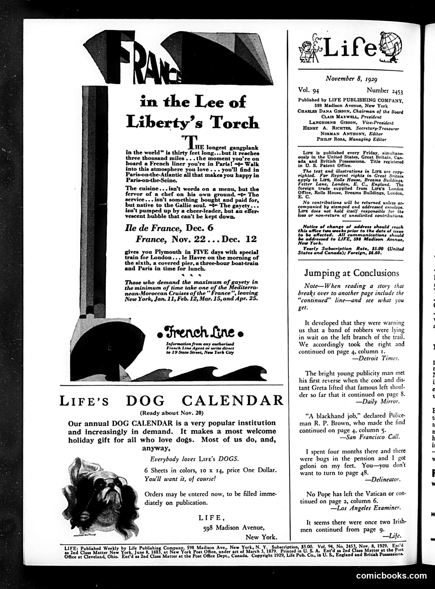Life — November 8, 1929 — page 4 of 48