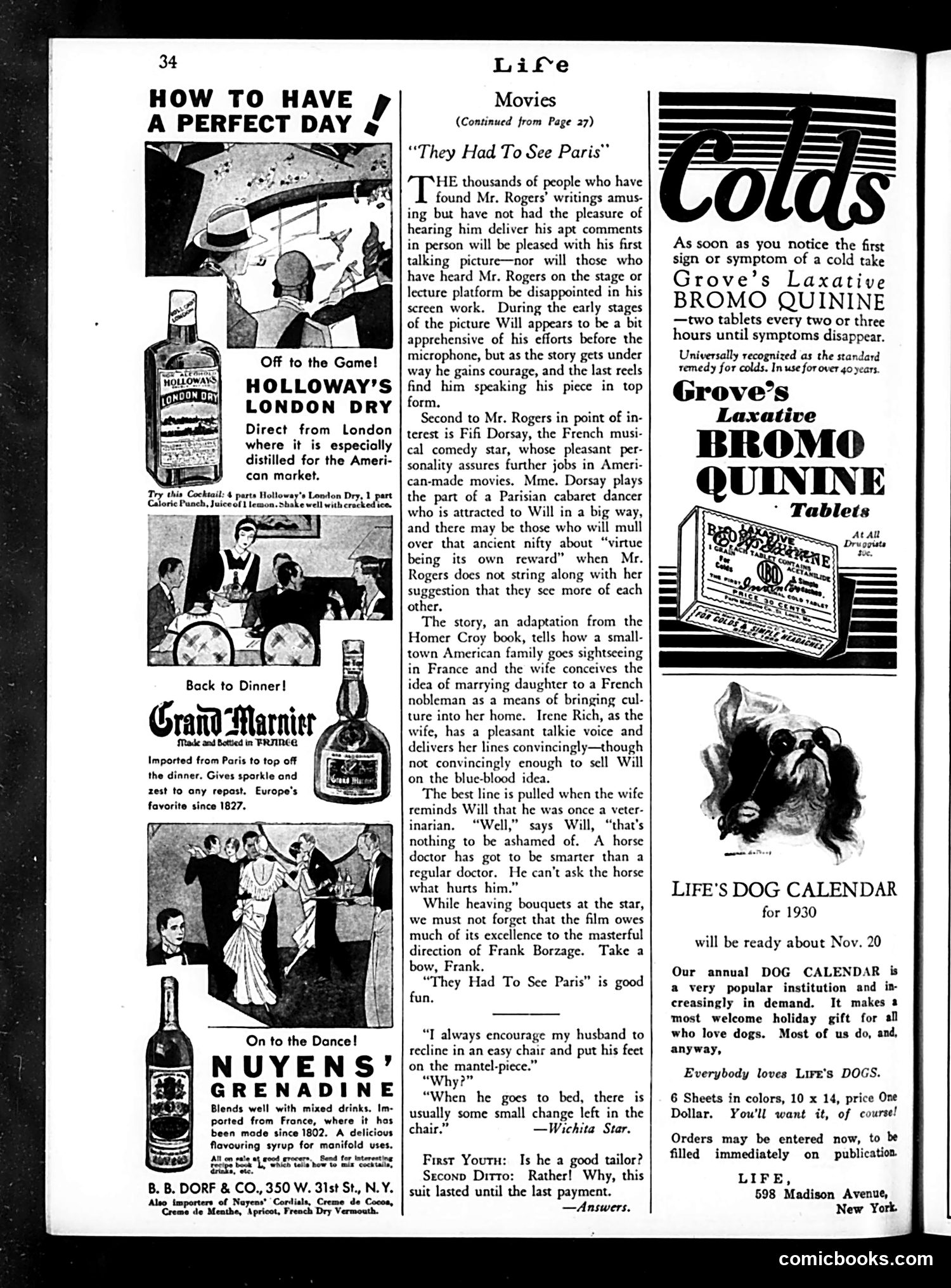 Life — November 15, 1929 — page 36 of 44