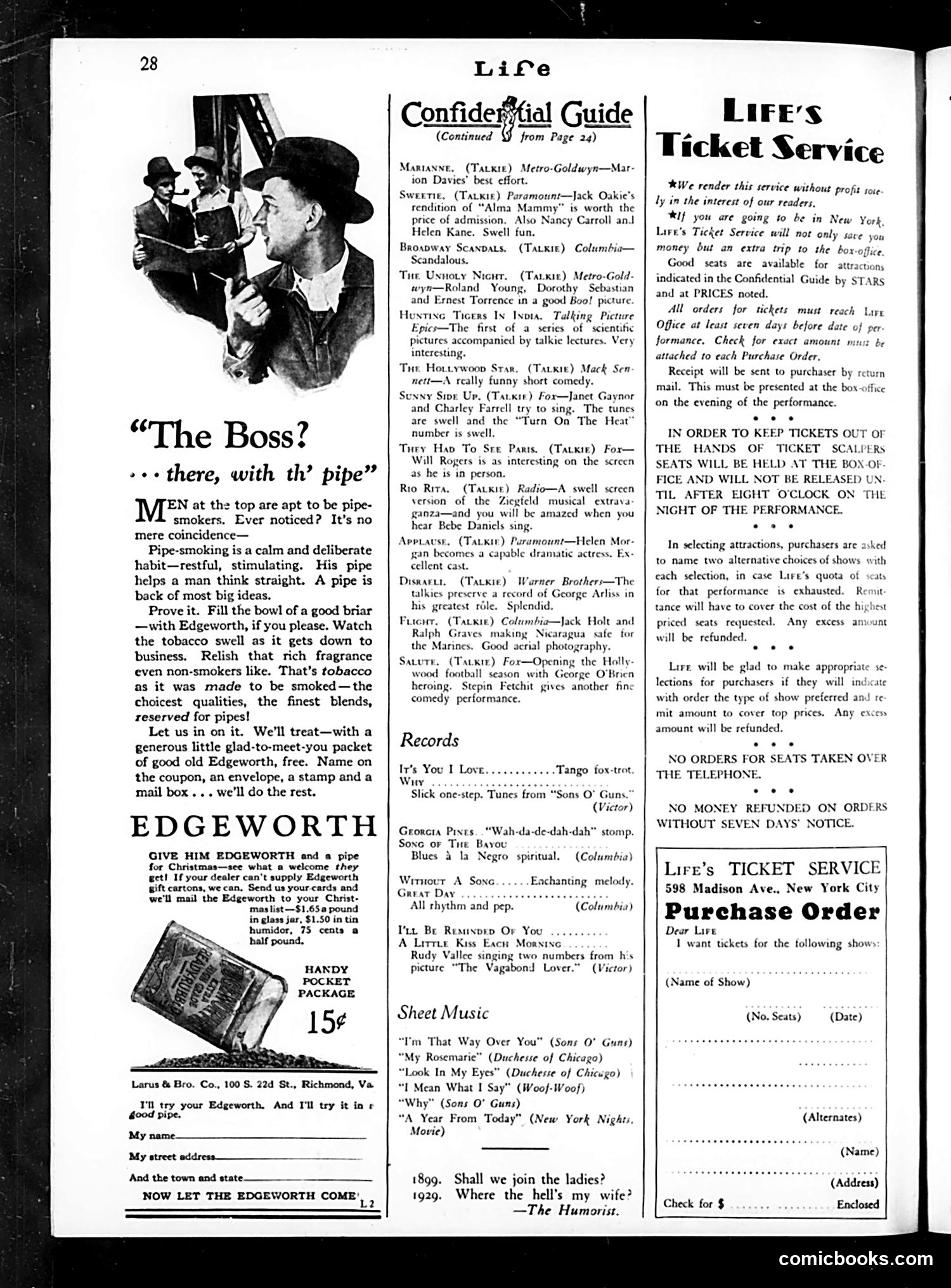Life — December 20, 1929 — page 30 of 36