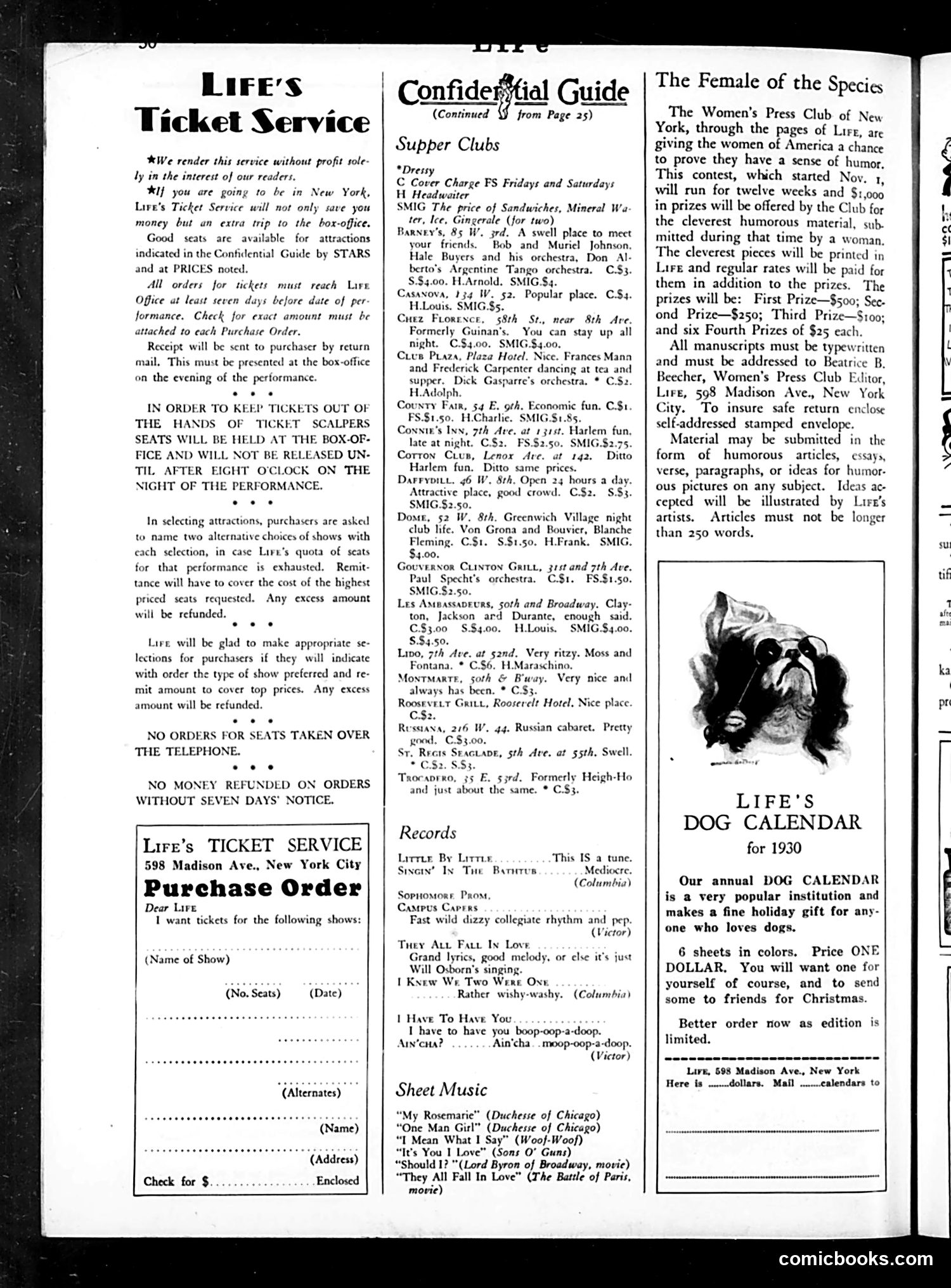 Life — December 27, 1929 — page 32 of 37