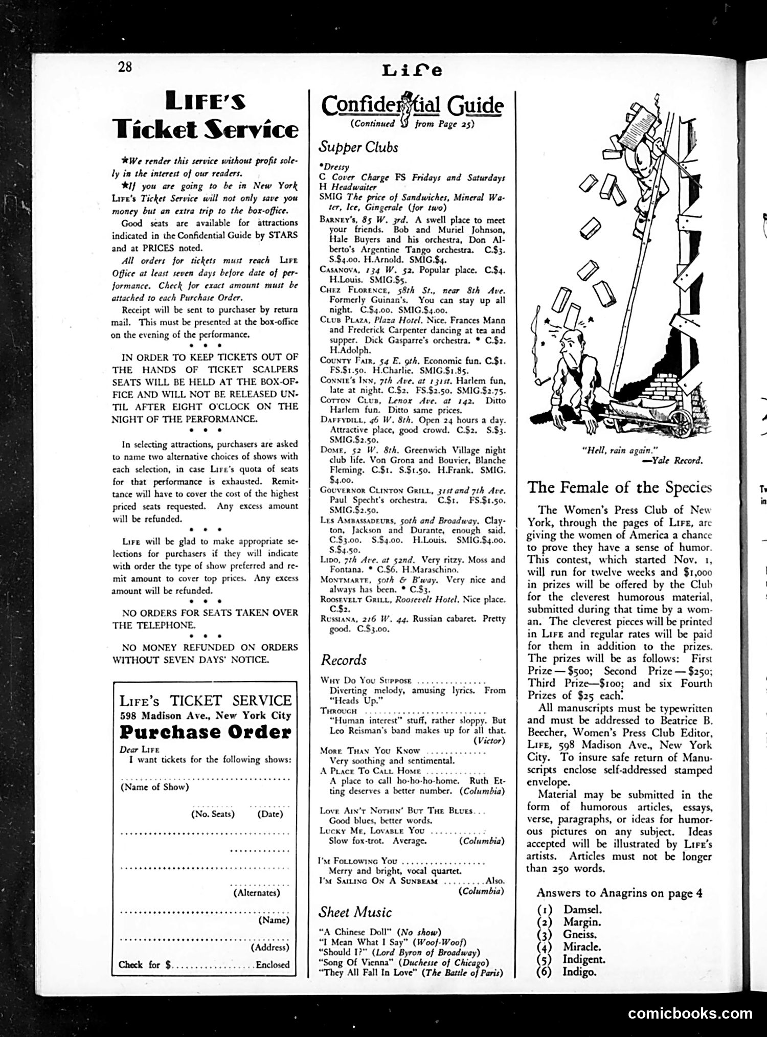 Life — January 3, 1930 — page 30 of 36