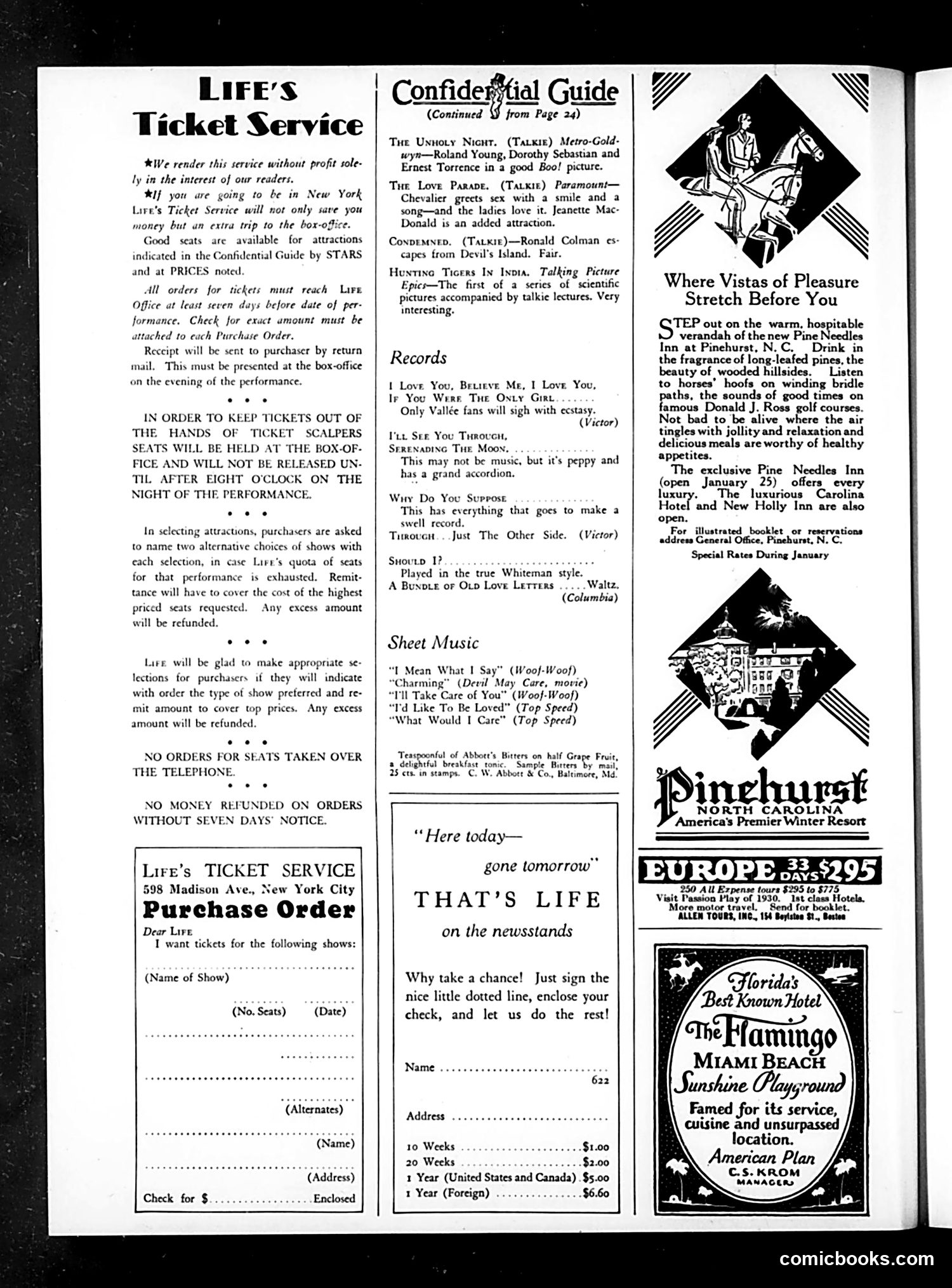 Life — January 10, 1930 — page 32 of 36