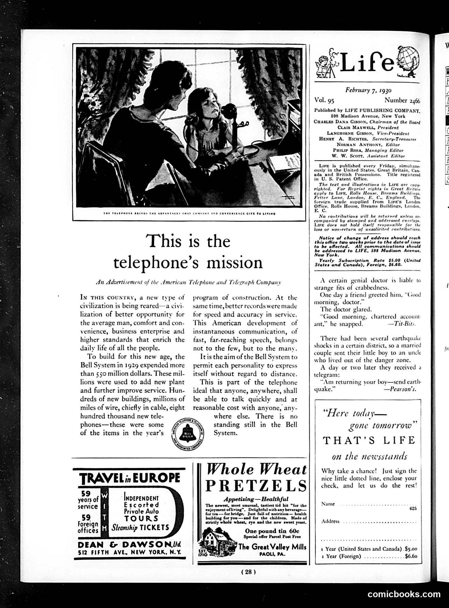 Life — February 7, 1930 — page 30 of 36