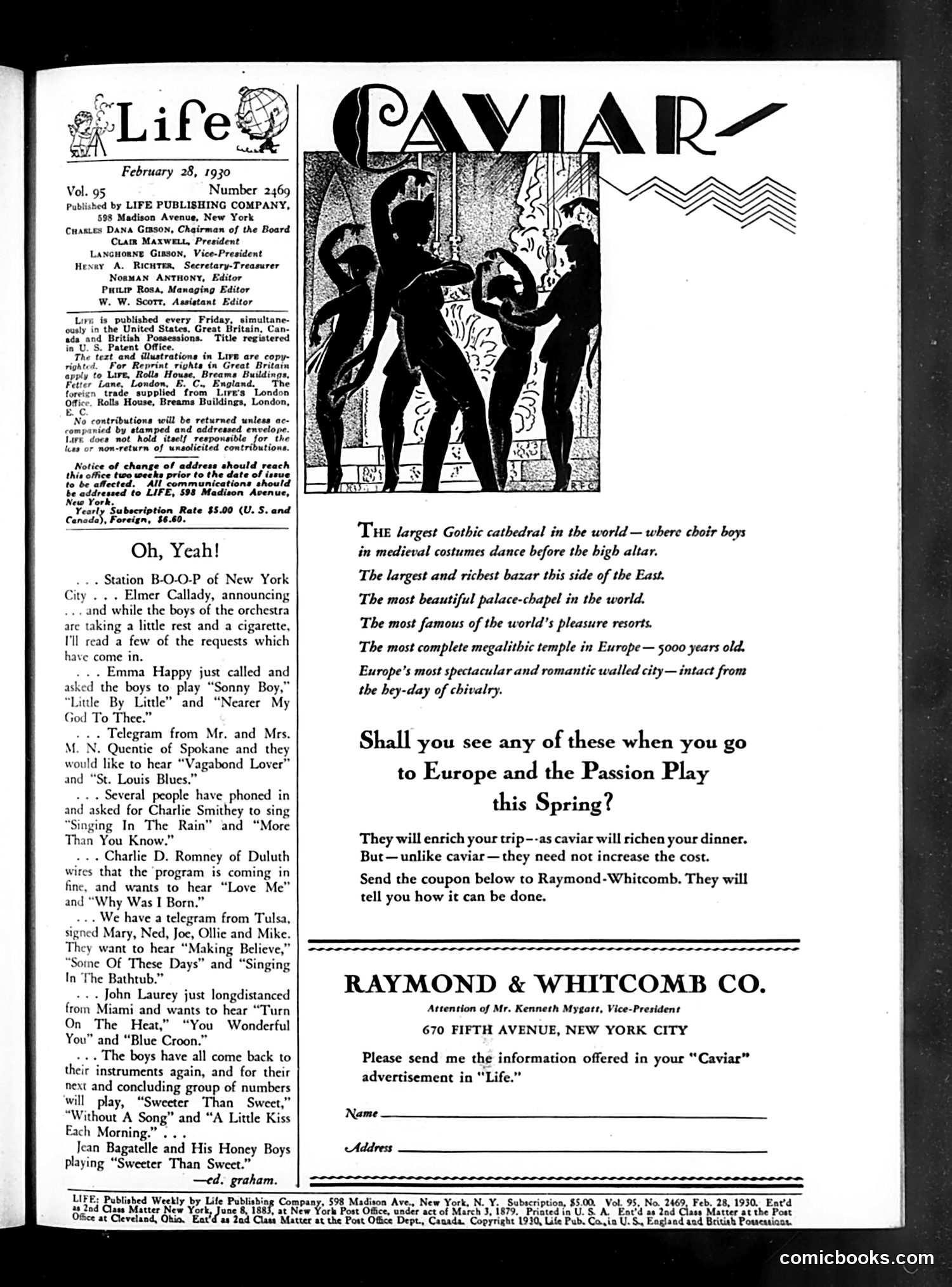 Life — February 28, 1930 — page 3 of 36