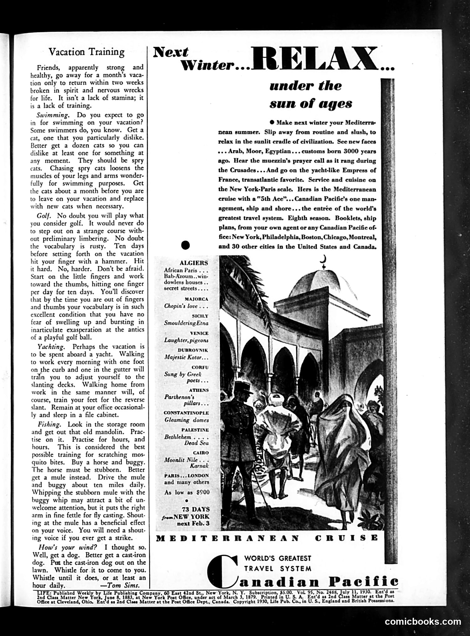 Life — July 11, 1930 — page 3 of 36