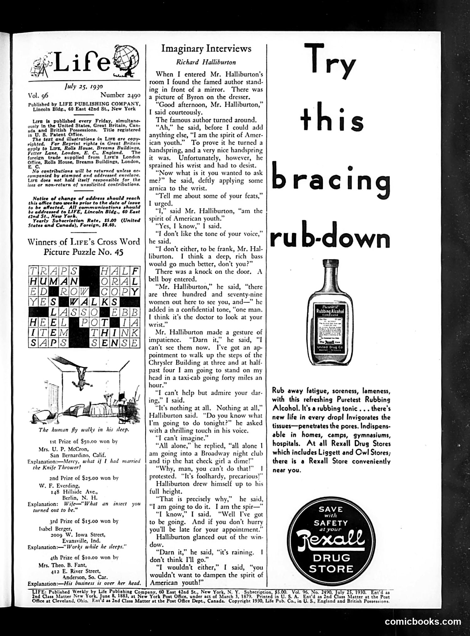 Life — July 25, 1930 — page 3 of 36