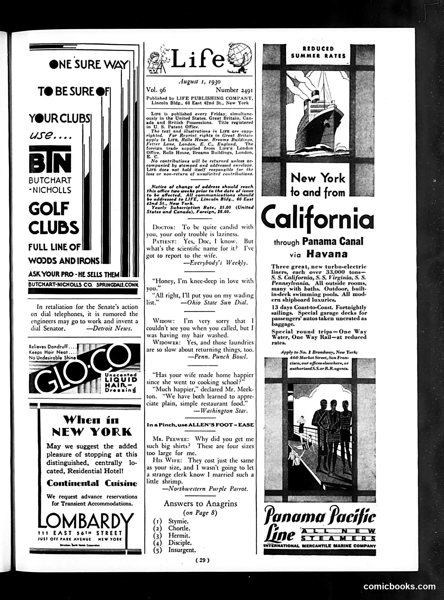 Life — August 1, 1930 — page 31 of 36