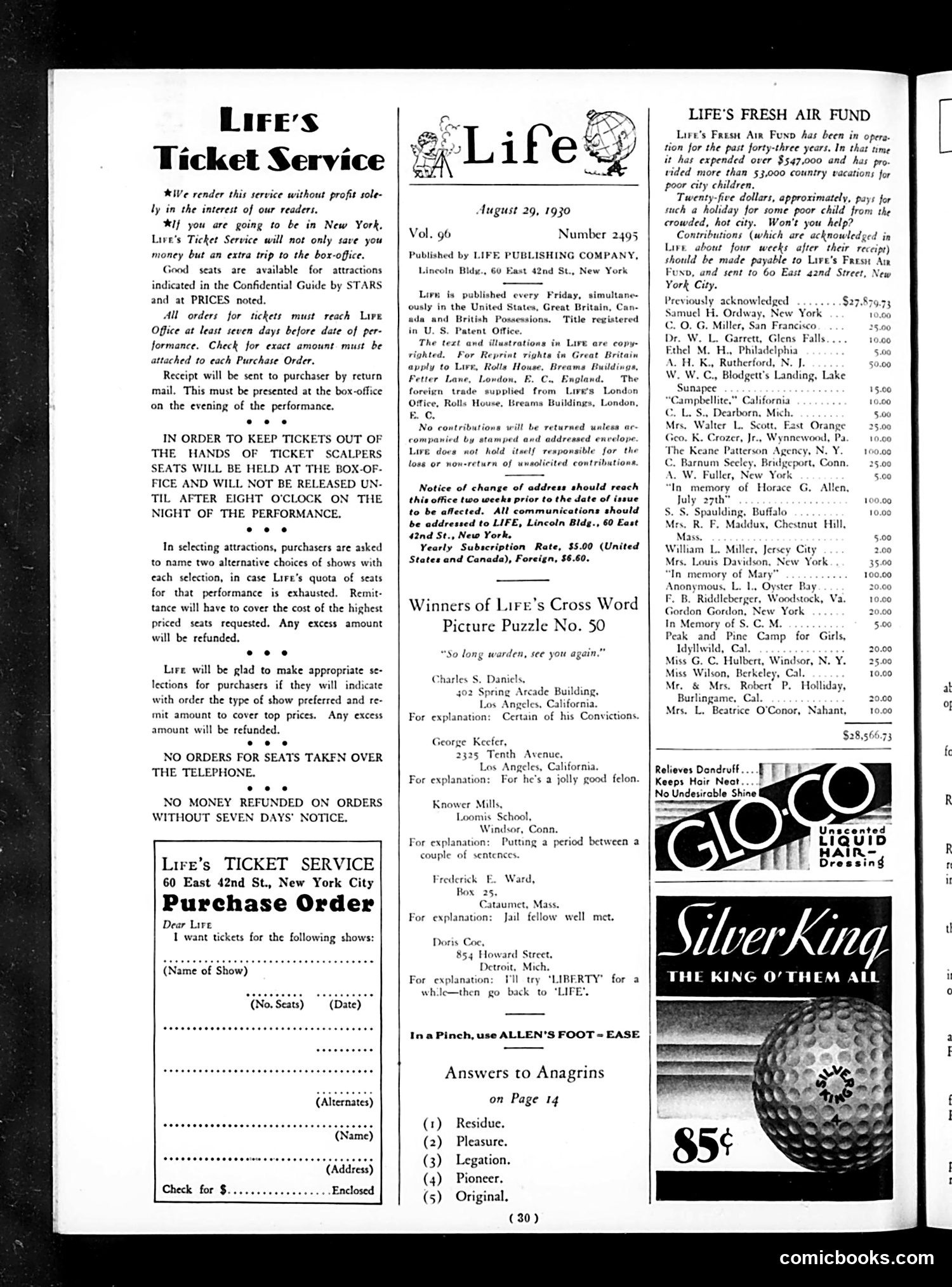 Life — August 29, 1930 — page 32 of 36