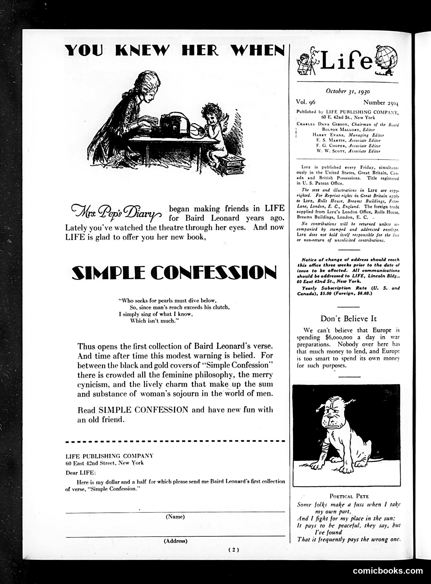 Life — October 31, 1930 — page 4 of 36