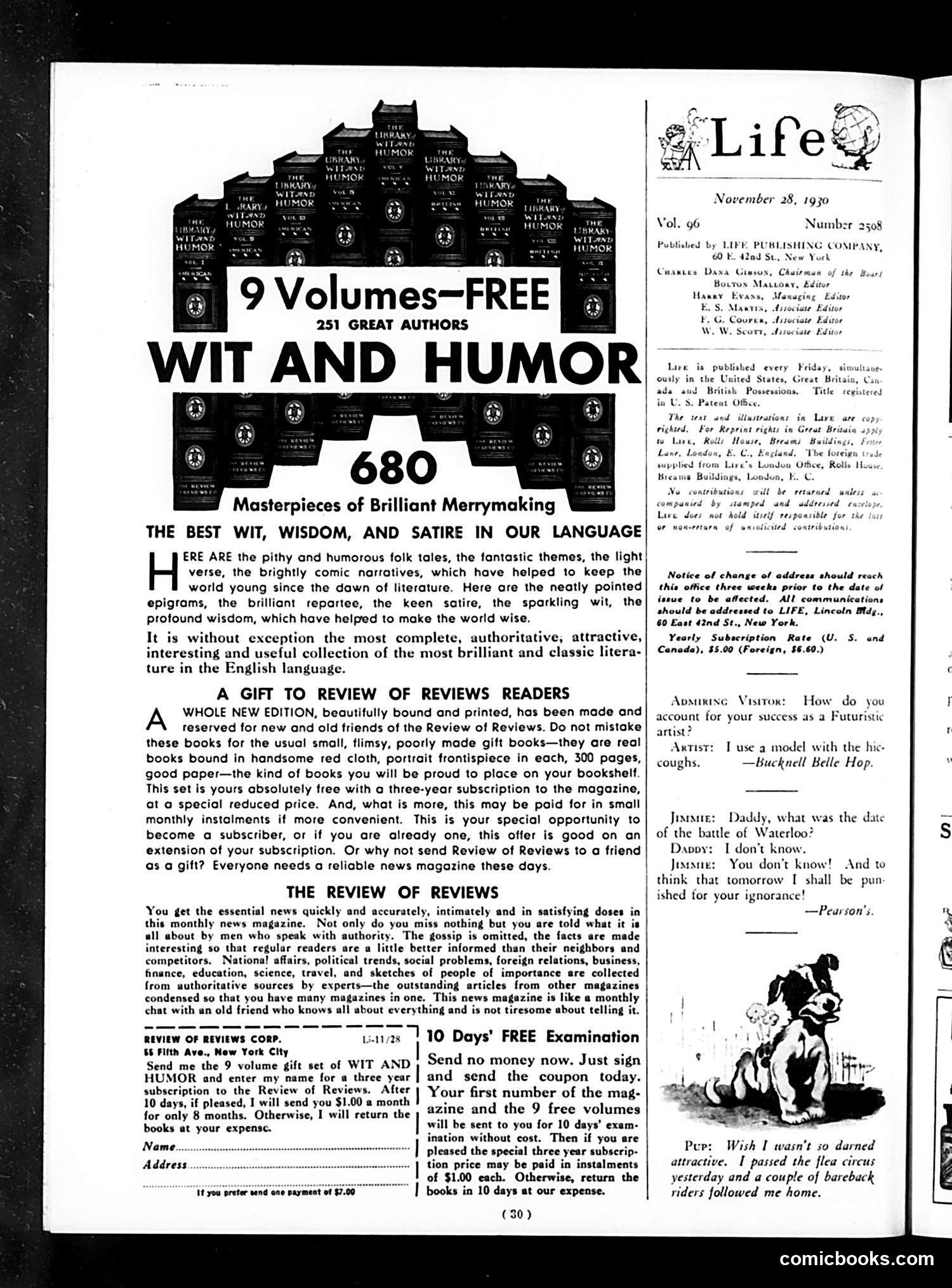 Life — November 28, 1930 — page 32 of 36