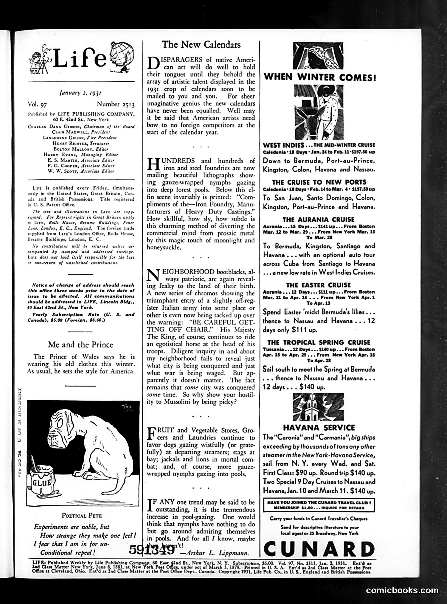 Life — January 2, 1931 — page 3 of 37