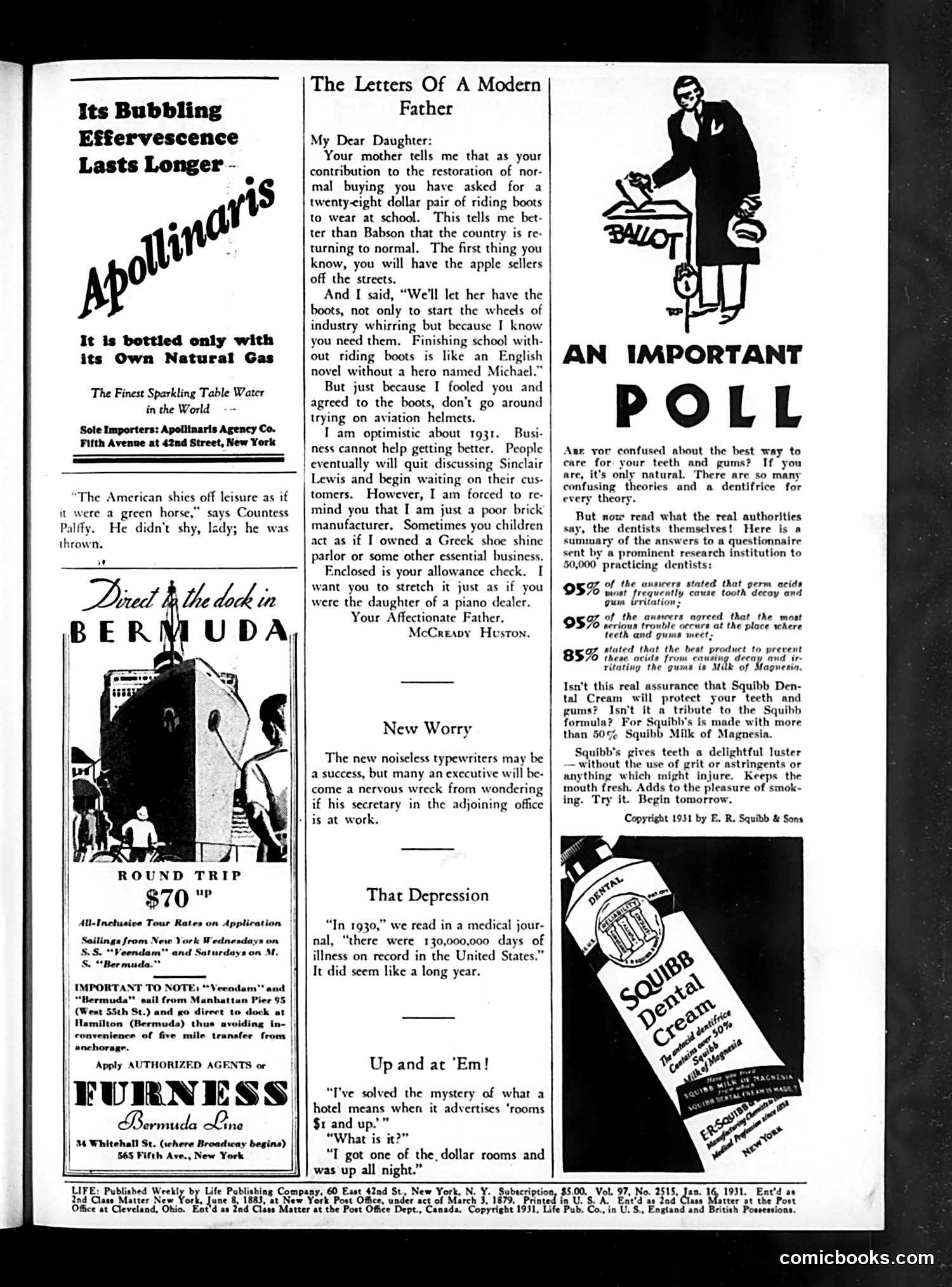 Life — January 16, 1931 — page 3 of 36