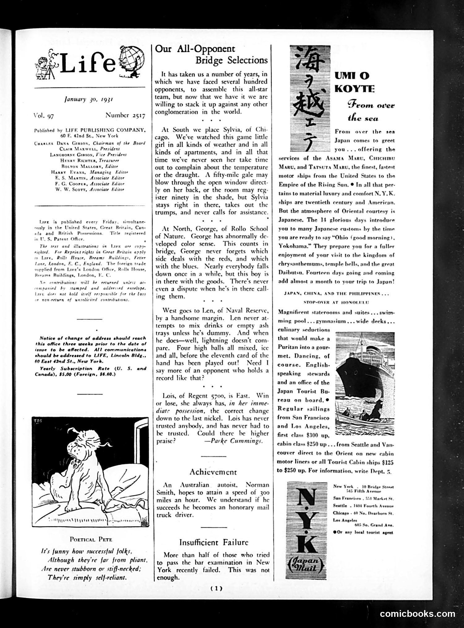 Life — January 30, 1931 — page 3 of 36