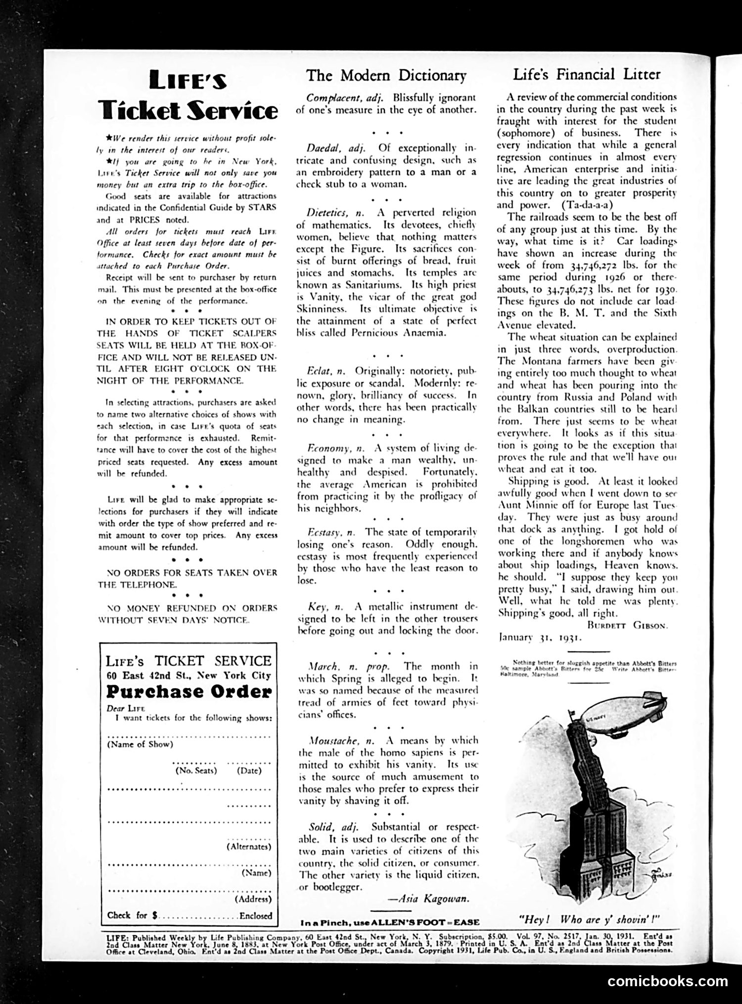 Life — January 30, 1931 — page 4 of 36