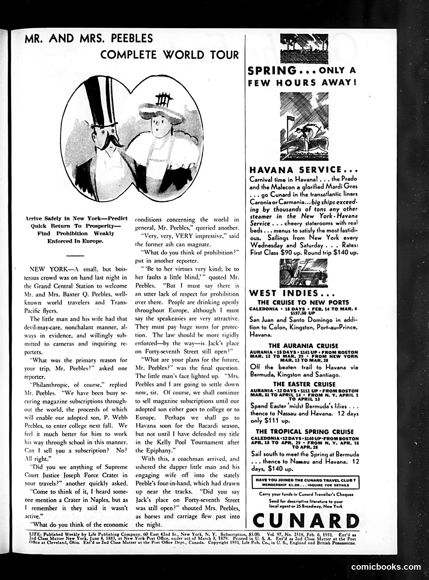Life — February 6, 1931 — page 3 of 36
