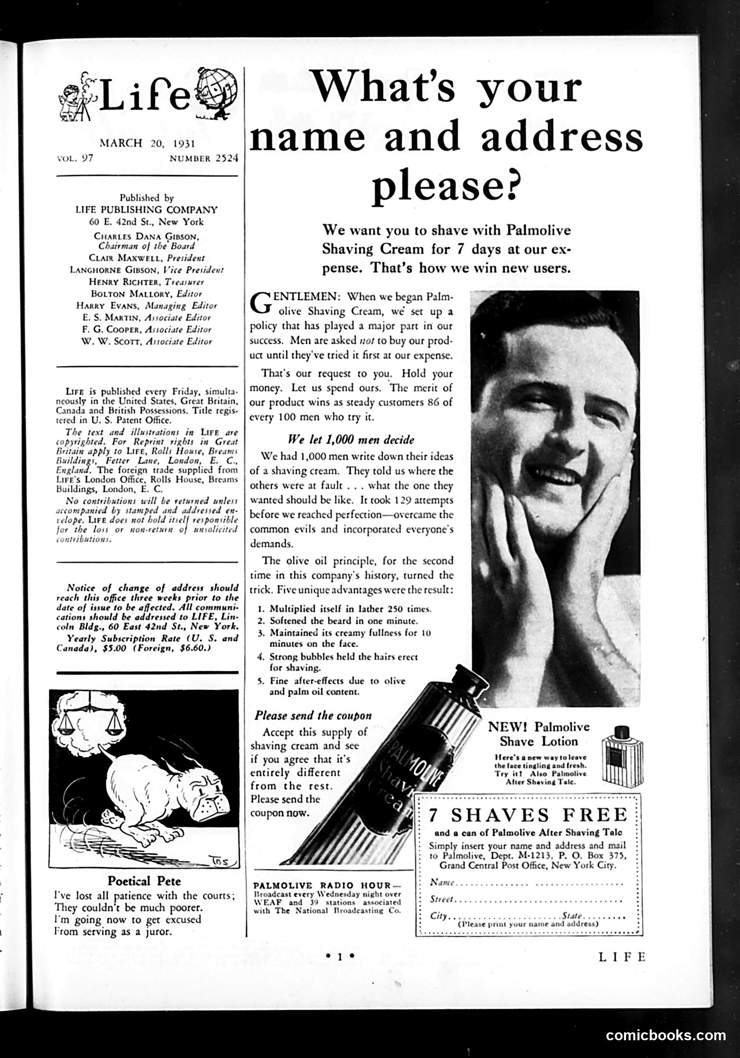 Life — March 20, 1931 — page 3 of 37