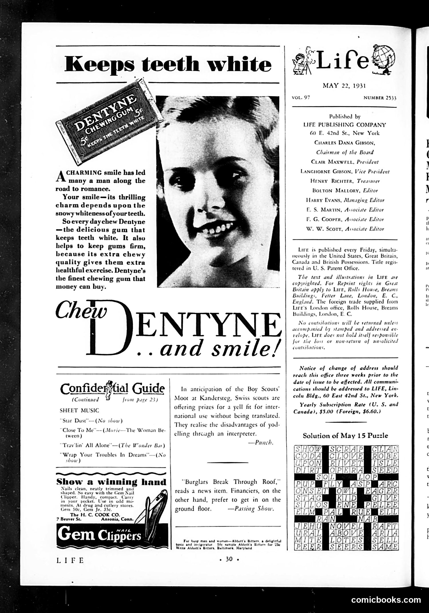 Life — May 22, 1931 — page 32 of 36