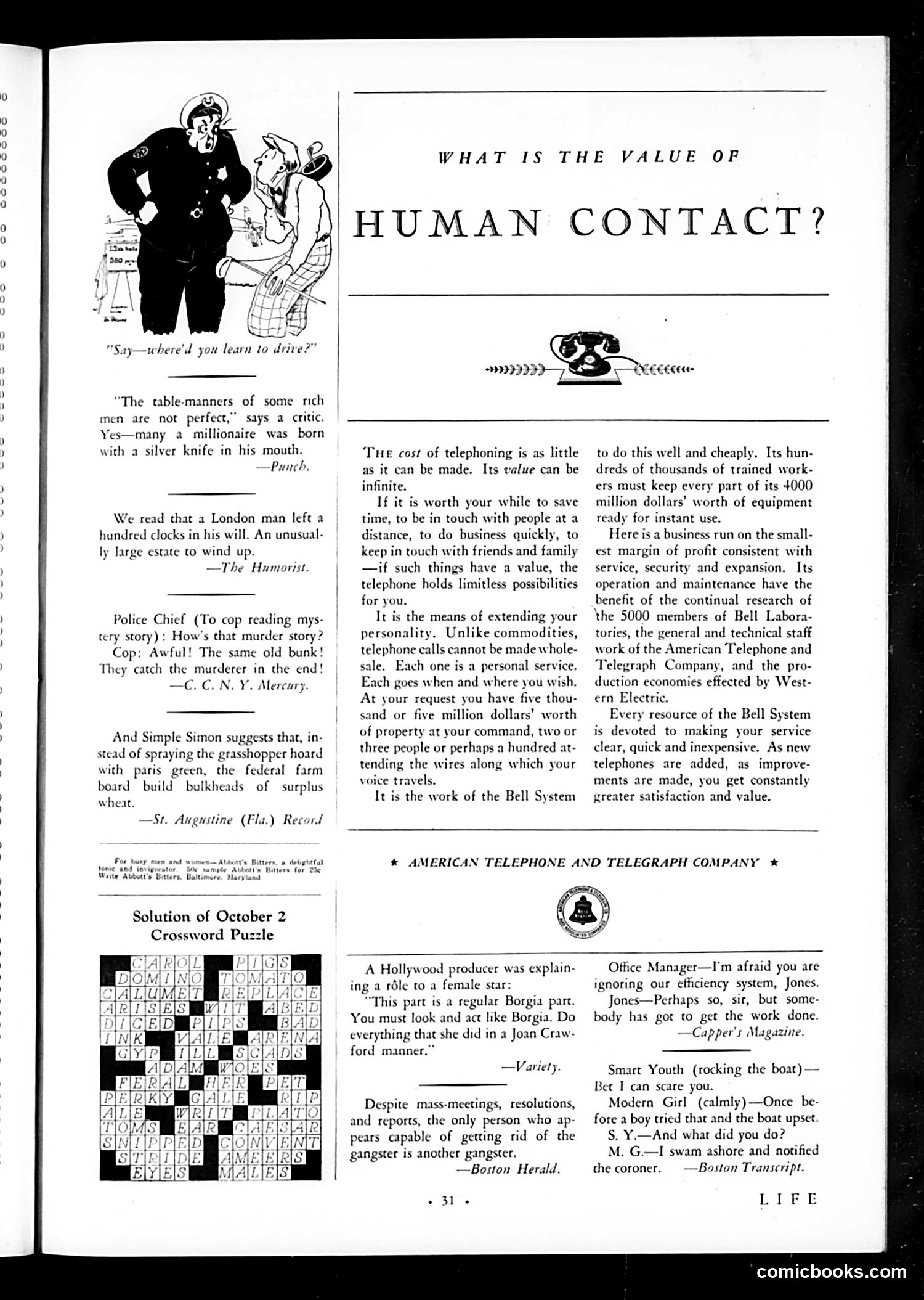Life — October 9, 1931 — page 33 of 36