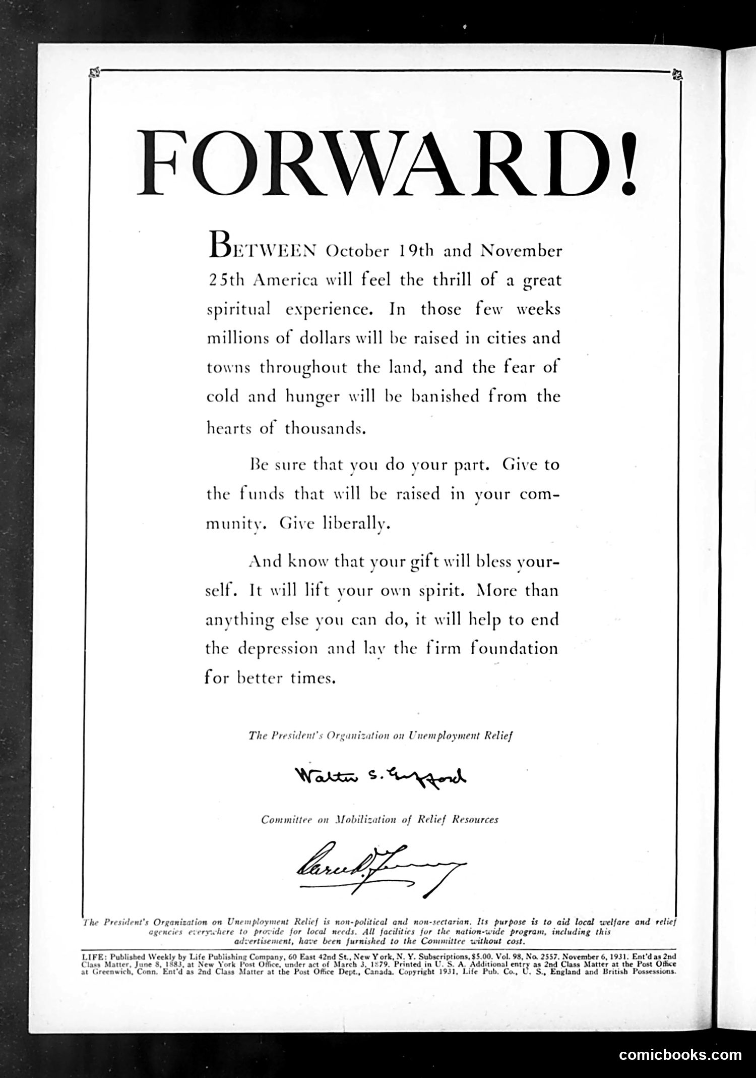 Life — November 6, 1931 — page 4 of 36