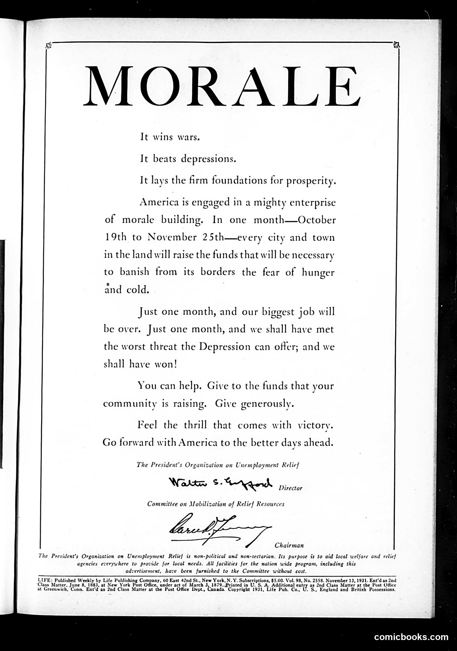 Life — November 13, 1931 — page 3 of 36