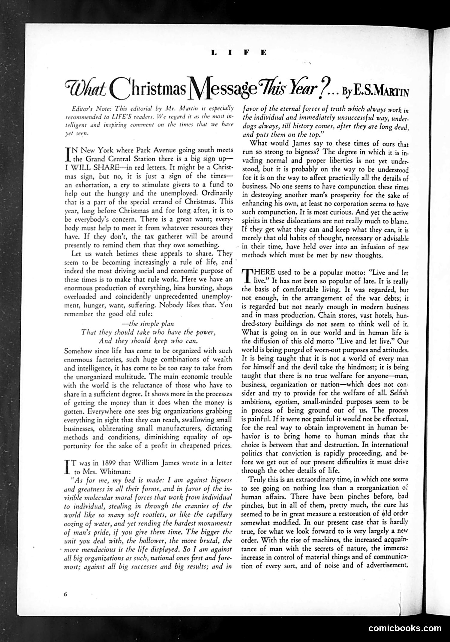 Life — December 1931 — page 8 of 73