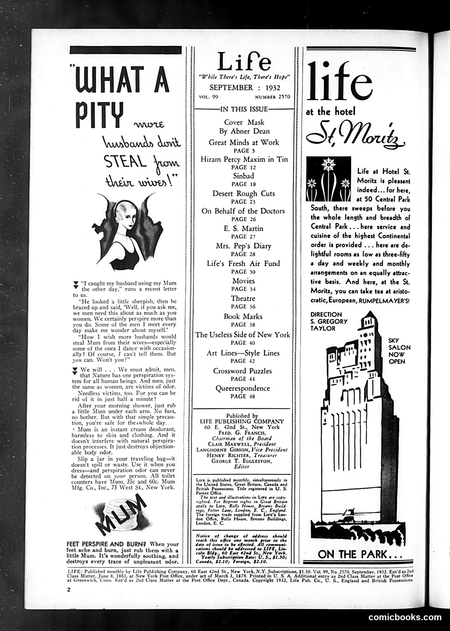 Life — September 1932 — page 4 of 53