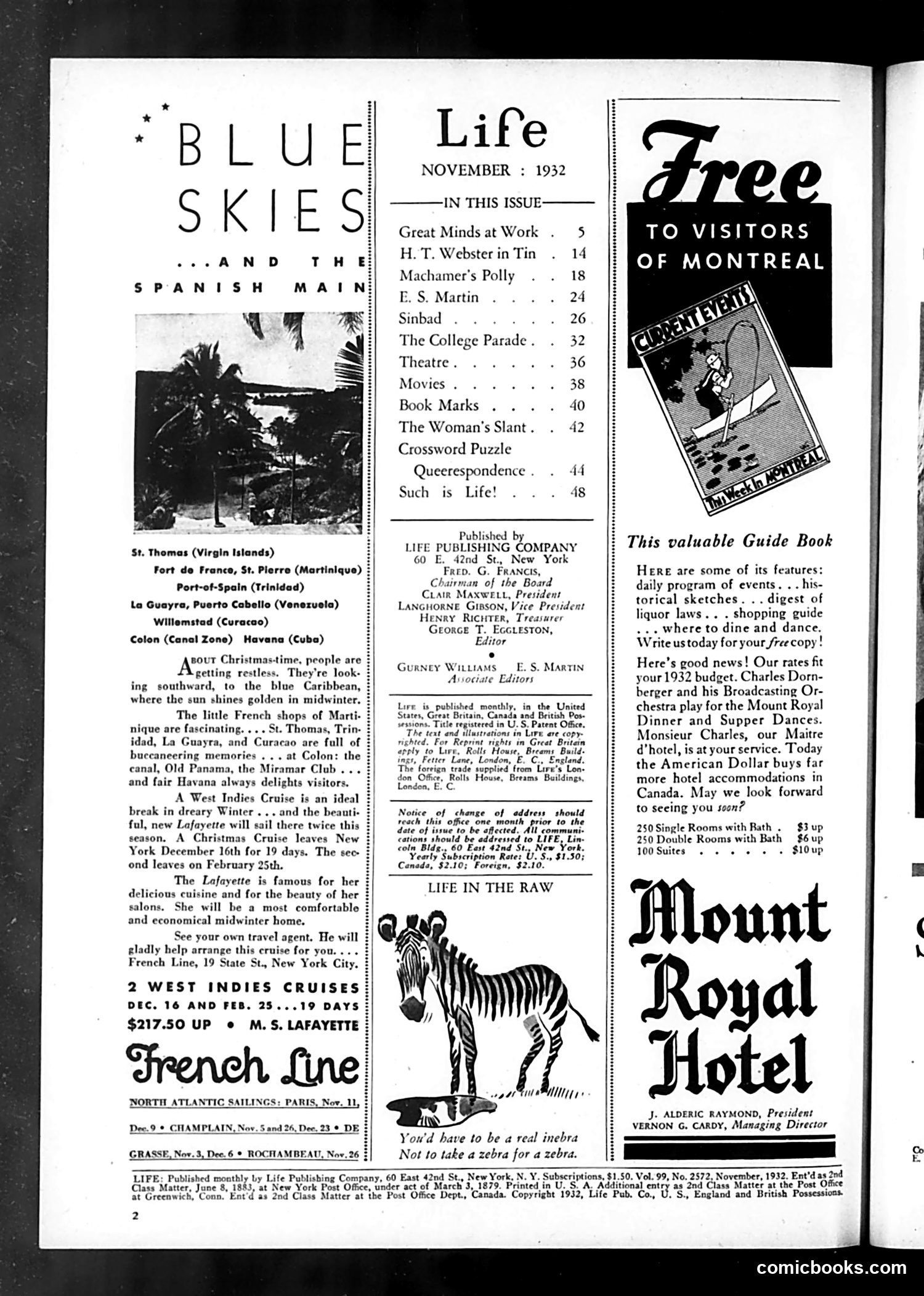 Life — November 1932 — page 4 of 52