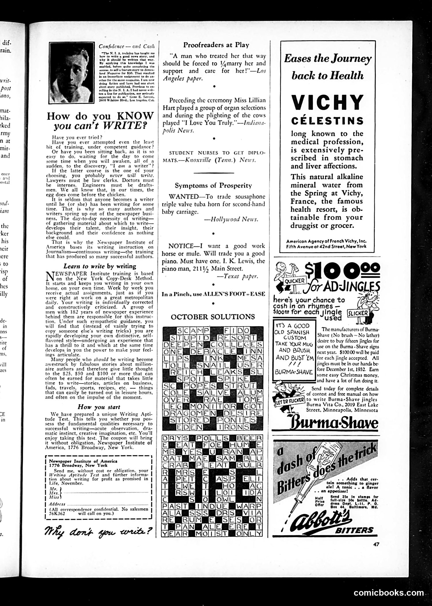 Life — November 1932 — page 49 of 52