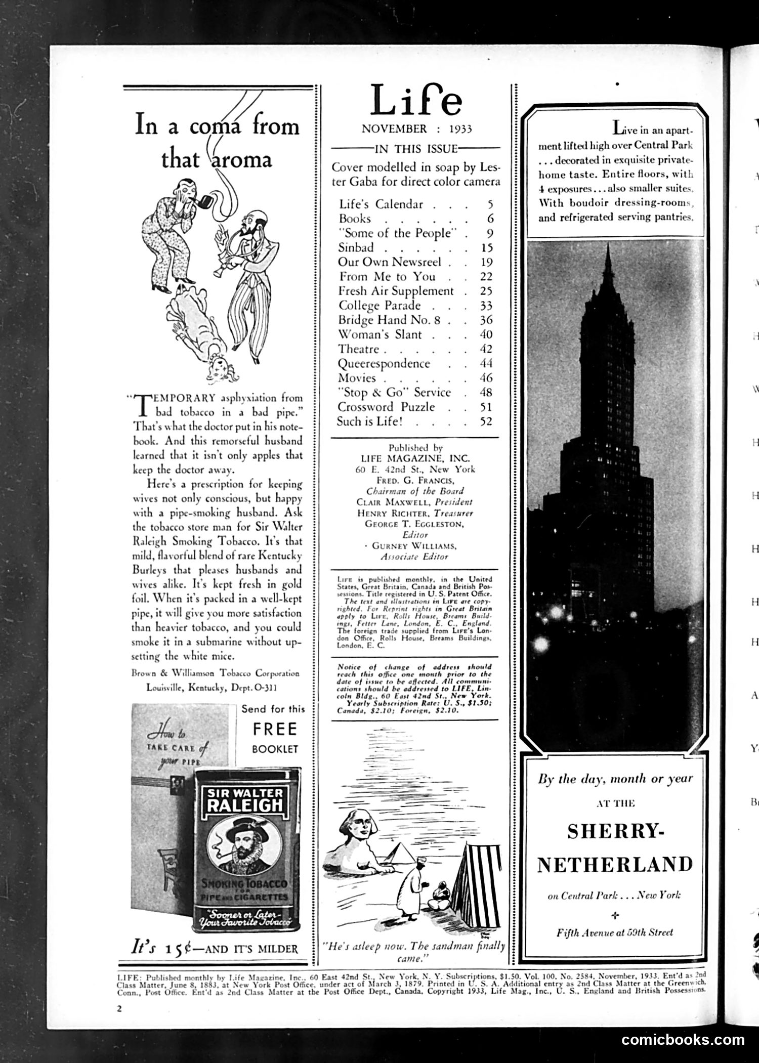 Life — November 1933 — page 4 of 56