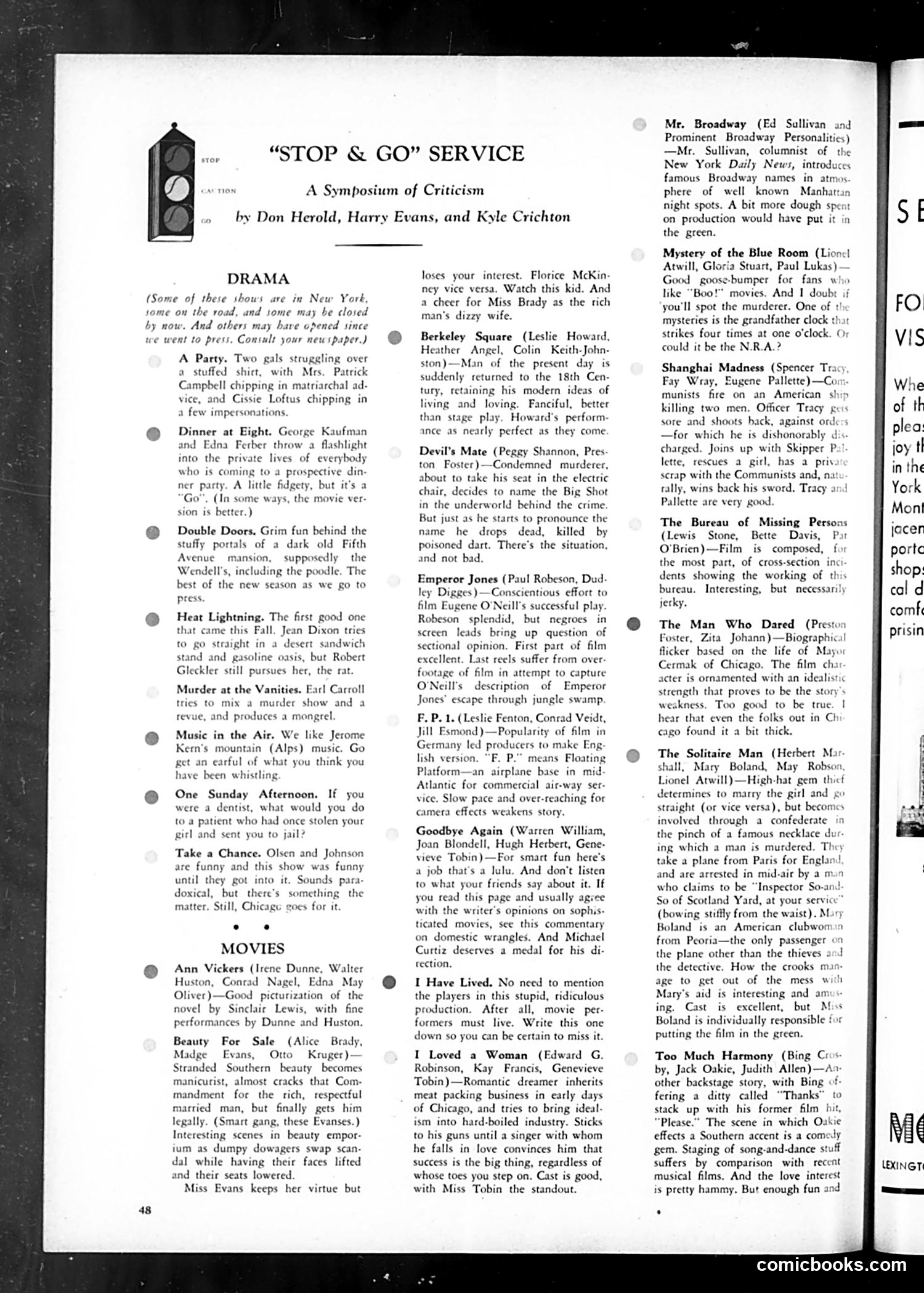 Life — November 1933 — page 52 of 56