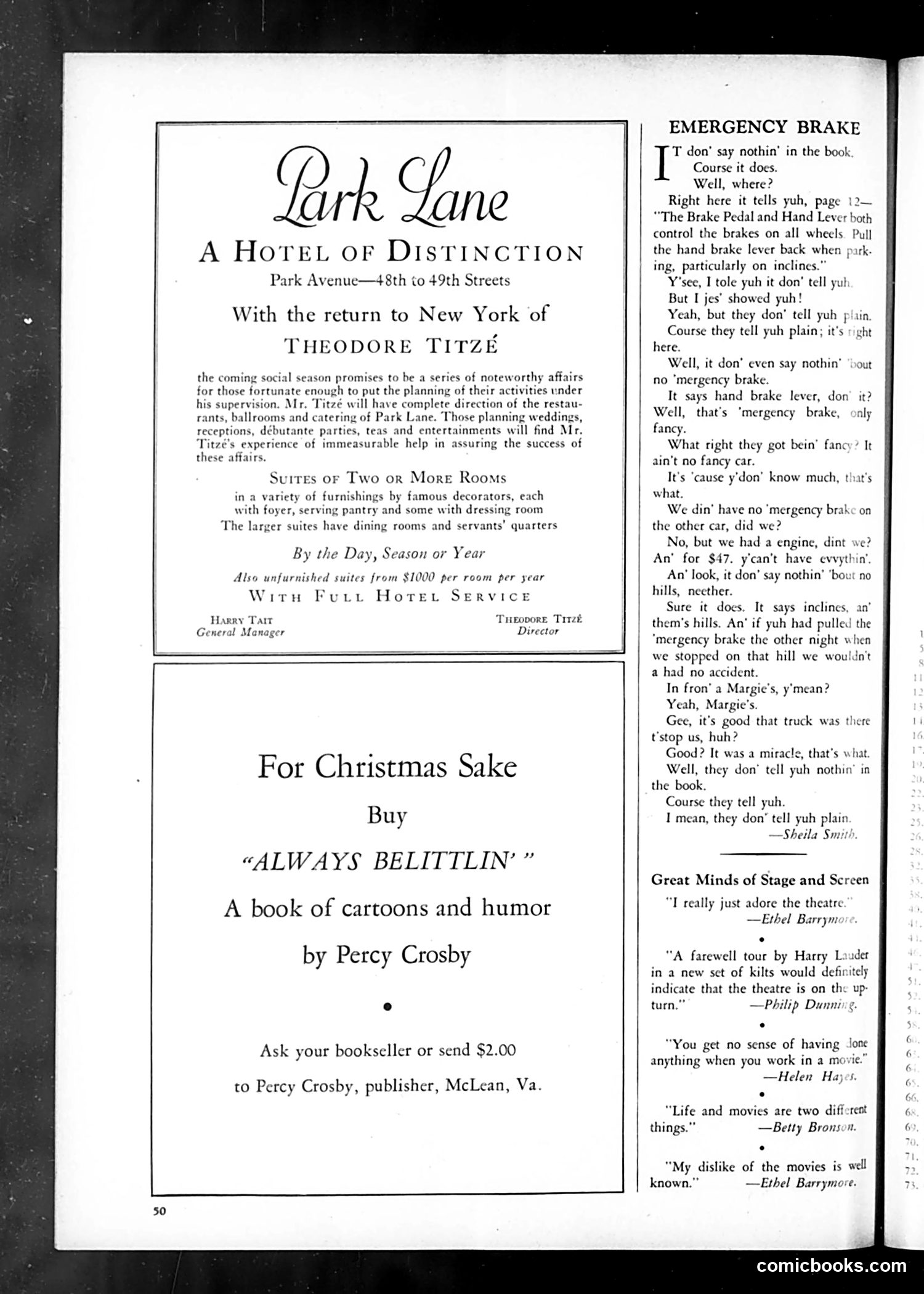 Life — November 1933 — page 54 of 56