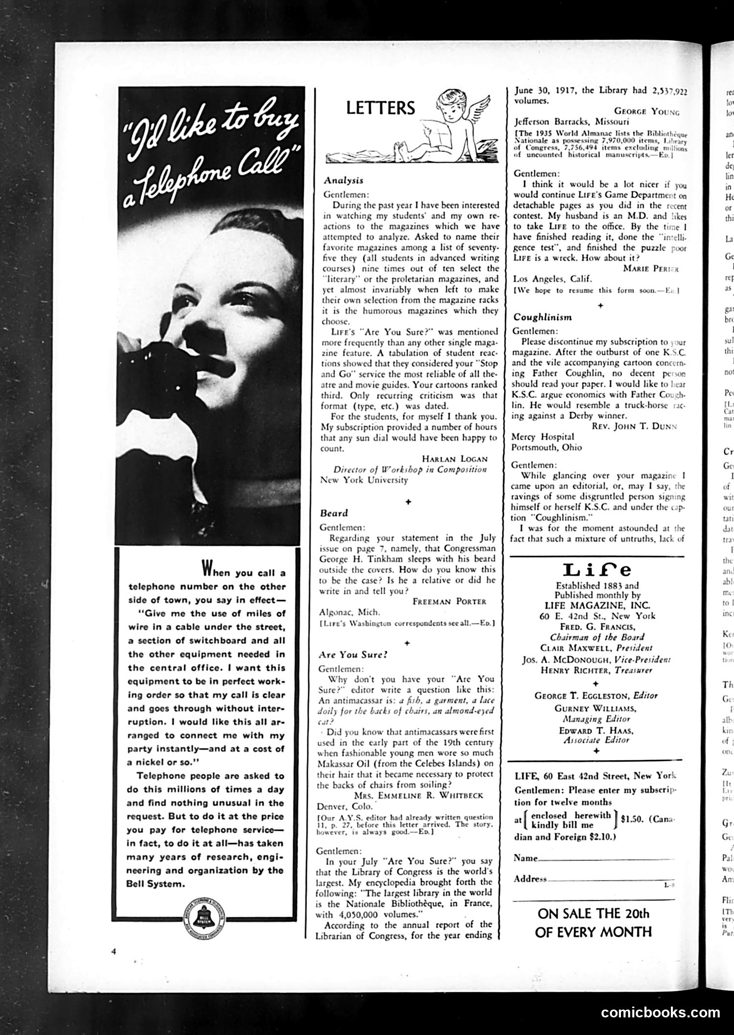 Life — August 1935 — page 6 of 50
