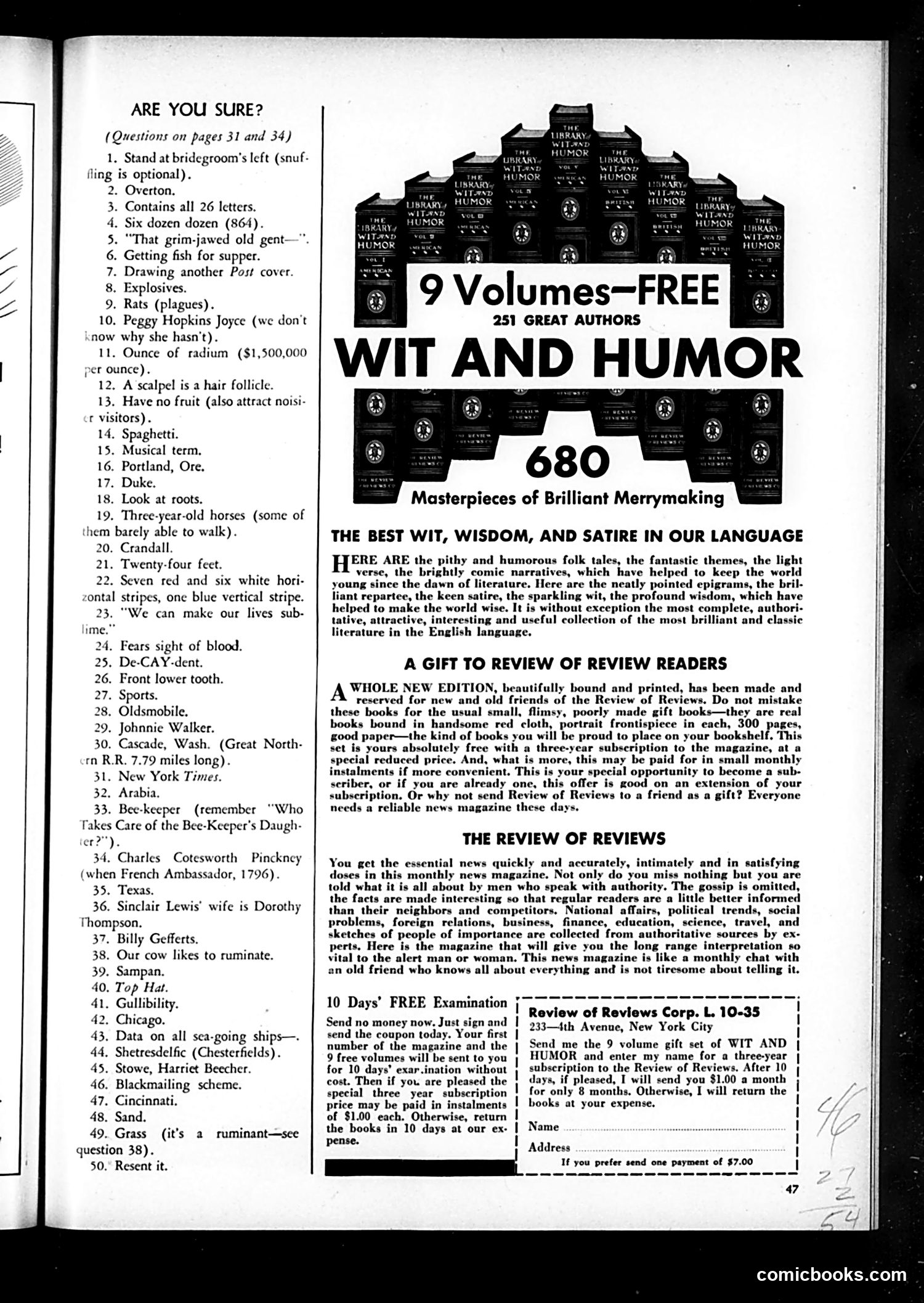 Life — October 1935 — page 49 of 50
